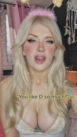 ahegao babe blonde dickforlily schoolgirl clip