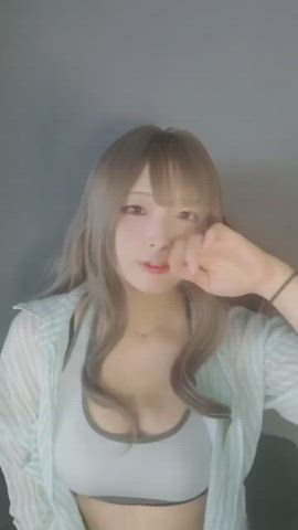 asian cute korean model clip