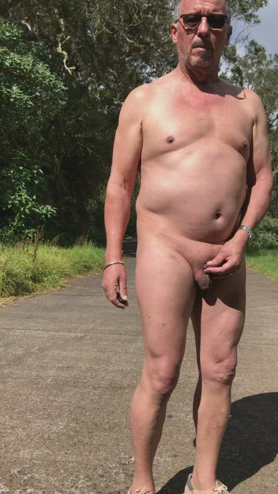 Mature Outdoor Penis clip