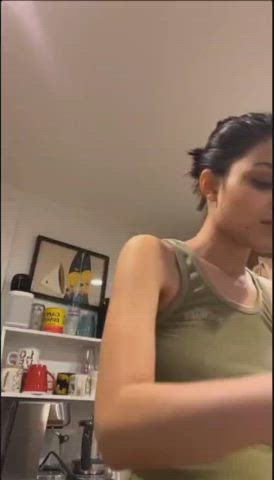 braless cute pokies clip