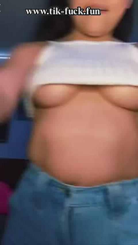amateur big tits boobs cute pussy sex solo teen tiktok tits clip
