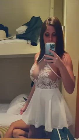 brunette tits white girl clip