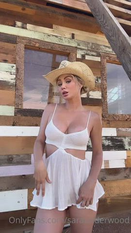 blonde celebrity onlyfans tease tits clip