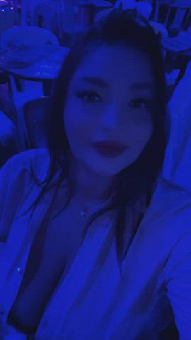 bbw bar blonde chubby cute outdoor party sweet clip