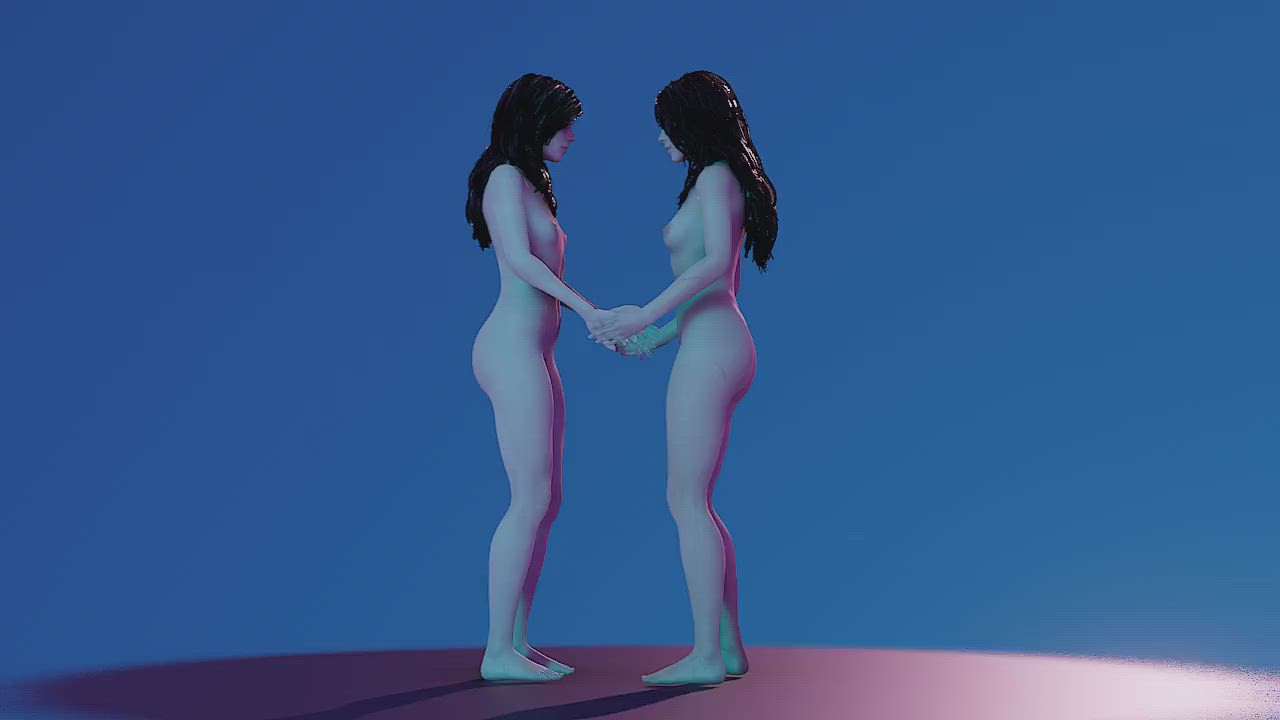 Brunette Lesbian Romantic clip