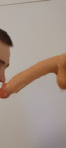 deepthroat drooling gagging sloppy solo clip
