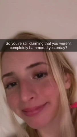You were so hammered that you didn't even notice