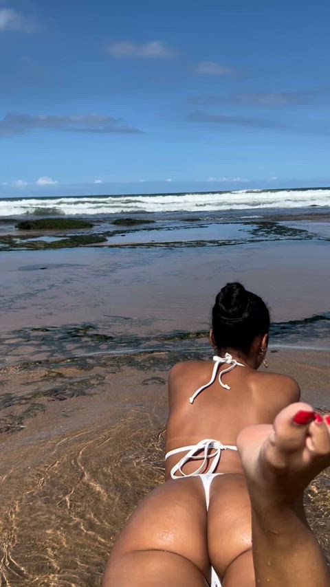 At the beach