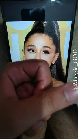 ariana grande big dick blonde celebrity face fuck slave tribute clip