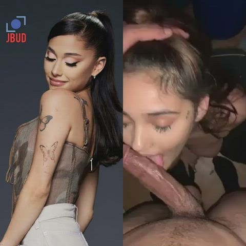 ariana grande babecock blowjob celebrity fantasy clip