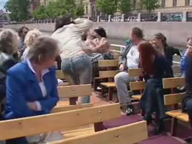 boat nude nudity public clip