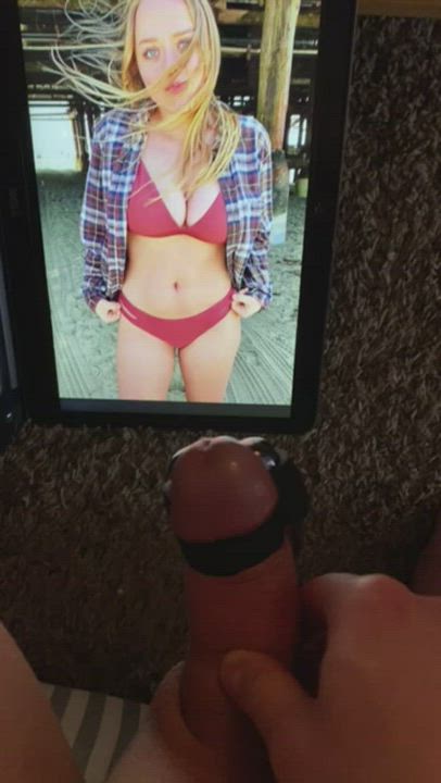 Thicc, busty college babe in a bikini made me EXPLODE!