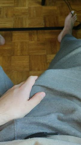 big dick clothed cock male masturbation masturbating nsfw penis tease clip