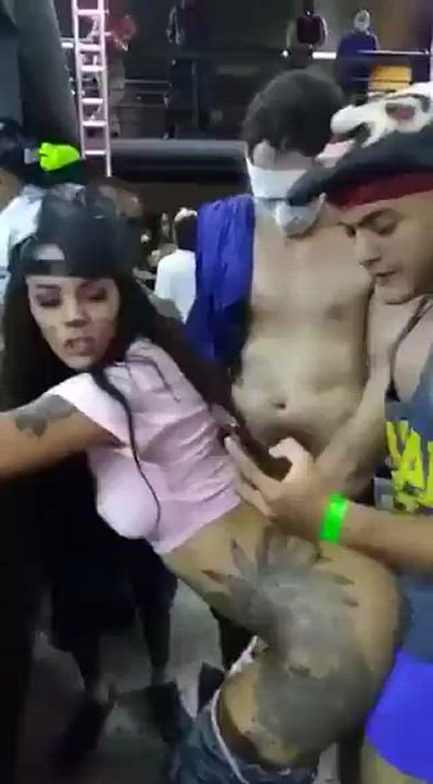Outdoor Public Standing Doggy clip