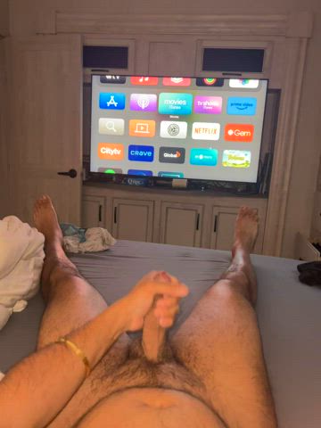 Stroking morning wood (m) anyways women down