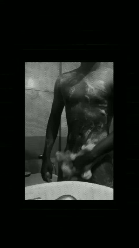 bath cockflash hard homemade indian masturbating naked soapy thick cock clip