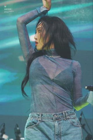 celebrity korean see through clothing clip