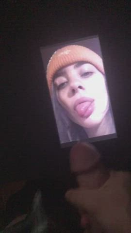 Billie Eilish gets covered in my cum