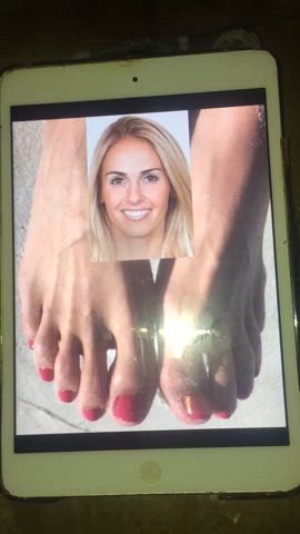 cum on feet cumshot feet fetish clip