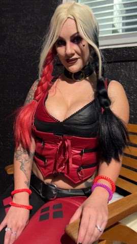 cosplay halloween harley quinn clip