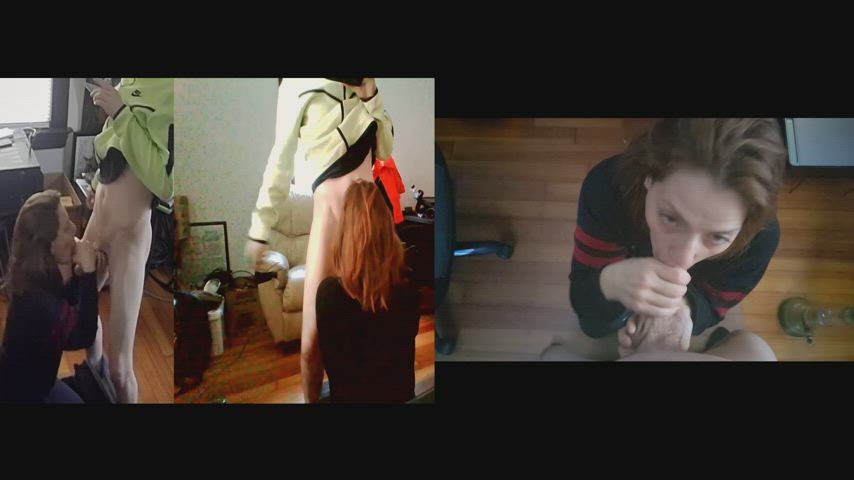 blowjob cock milking cumshot clip