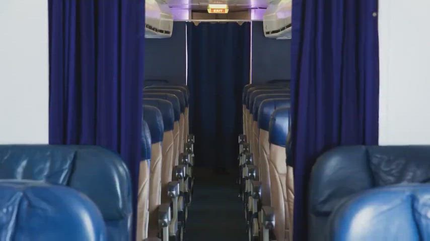Your stewardess will be your on flight entertainment