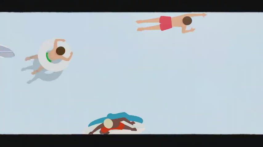 asian cute korean model swimming pool clip