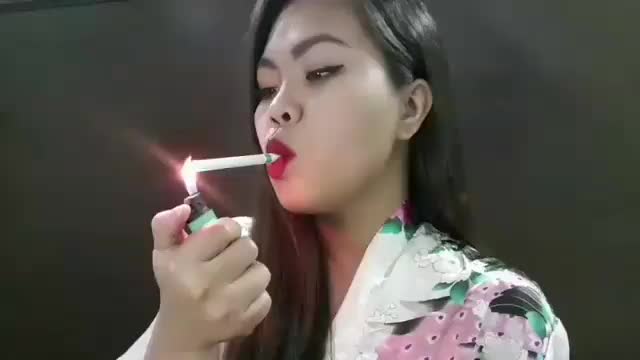 Asian nose exhales