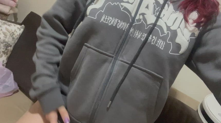 Look what I have under my sweatshirt