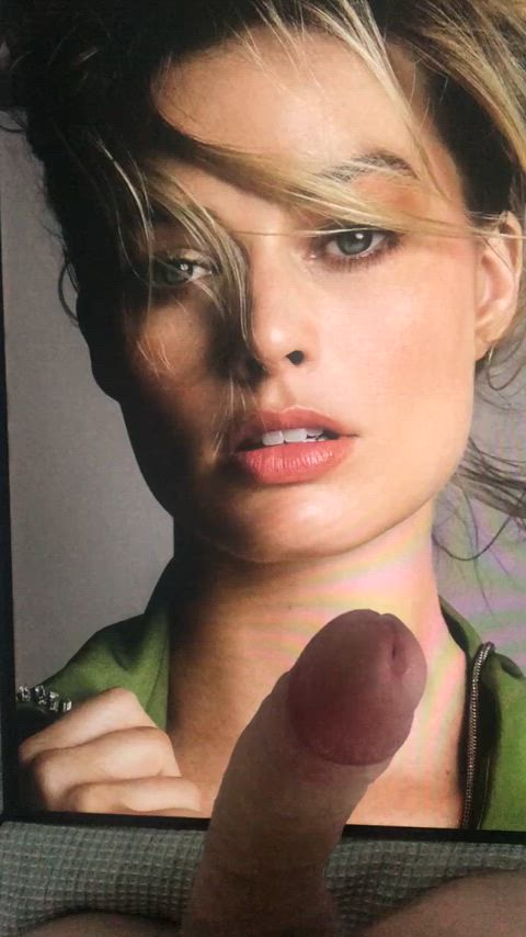 bwc cum cumshot jerk off male masturbation margot robbie tribbing tribute covered-in-cum