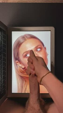 big dick big tits celebrity cock cum cumshot elizabeth olsen tribute clip