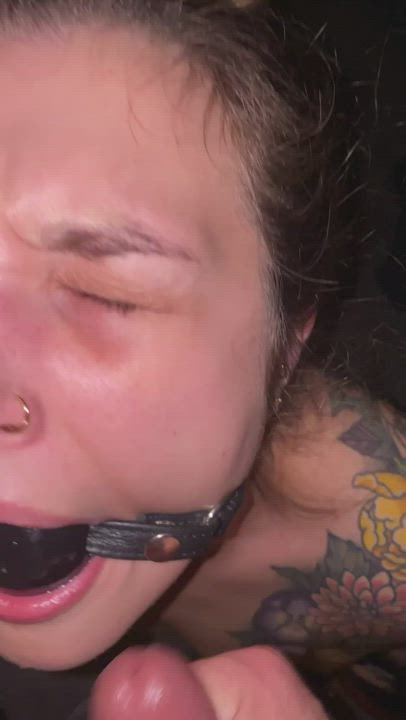 Ball Gagged Cumshot Gagged Humiliation clip