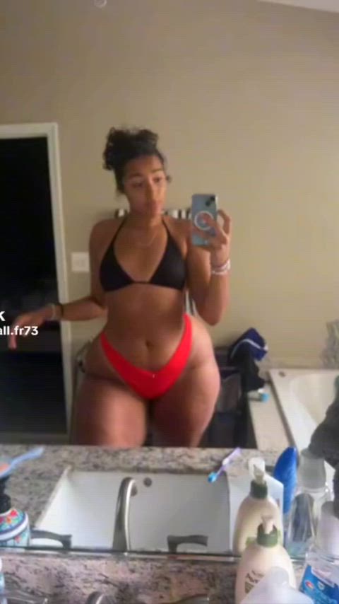ebony gym thick thick thighs thighs thong clip