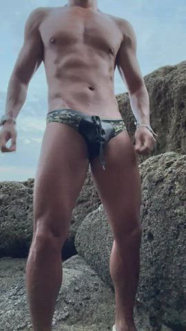A stiff one on the rocks