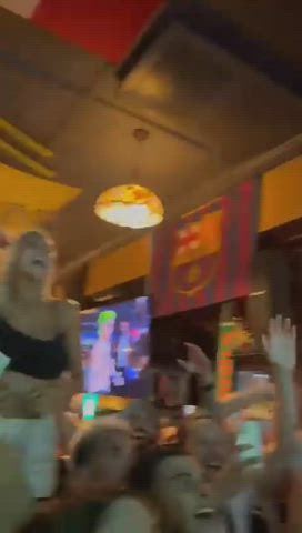 flashing huge tits titty drop clip
