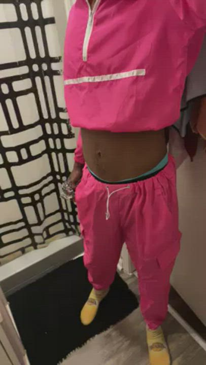 Dancing Ebony Femboy Pink clip