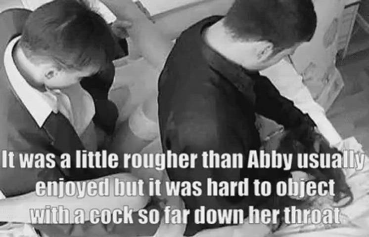 bride caption deepthroat lingerie mmf oral stockings throat throat fuck clip