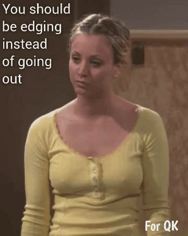 celebrity edging kaley cuoco clip
