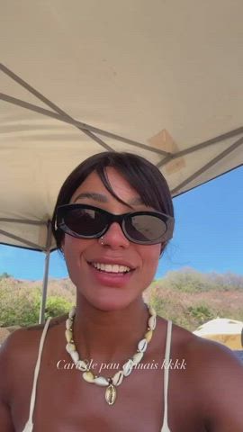 big tits bikini brazilian celebrity cleavage ebony clip