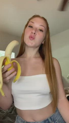 Blowjob Deepthroat Freckles Redhead clip