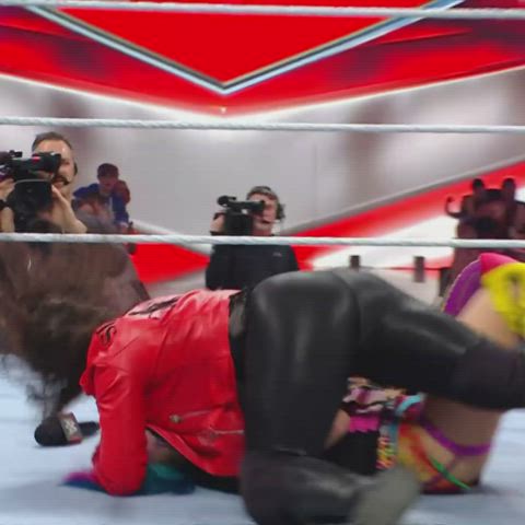 ass big ass booty leather spandex thick wrestling clip