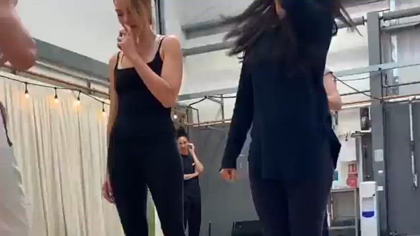 celebrity dance margot robbie clip