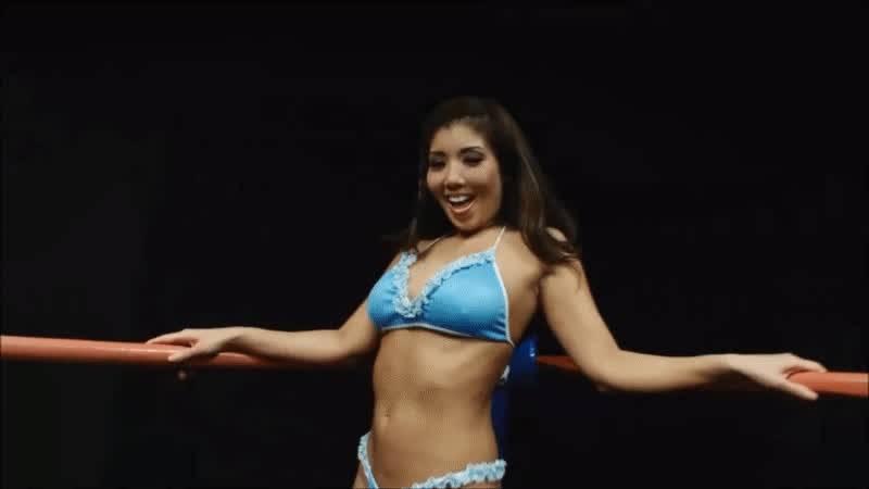 akira lane asian ass bikini brunette wrestling clip