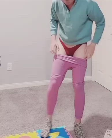 Cute Femboy Leggings Sissy clip