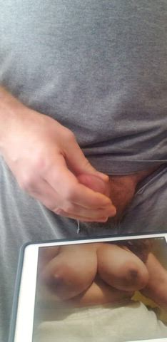 cum on tits cumshot male masturbation tribute clip