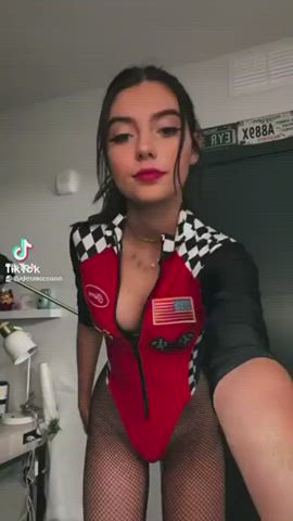 Fishnet Halloween TikTok clip