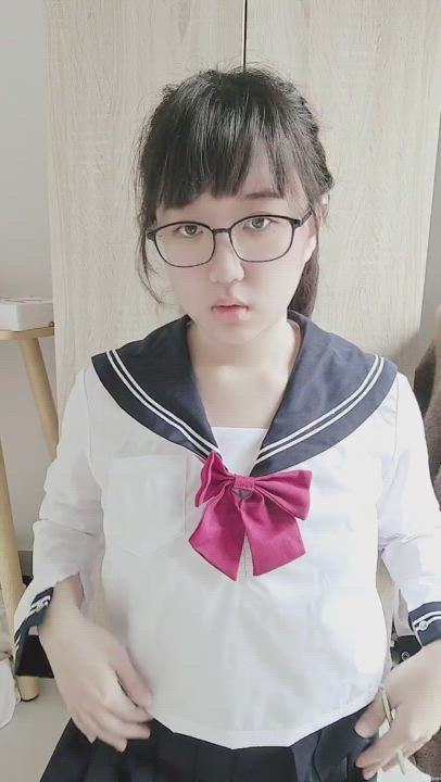 Naughty cosplay girl