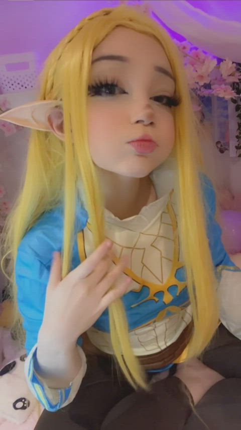 ahegao cosplay cute orgasm princess zelda r/ddlg clip