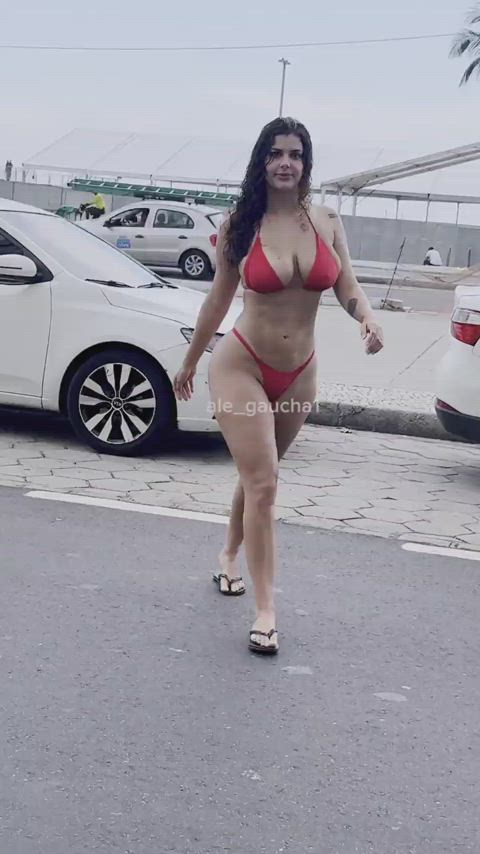 beach brazilian curly hair natural tits clip