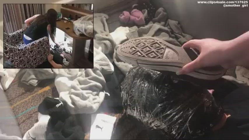 feet fetish femdom fetish shoes smelling sniffing socks clip
